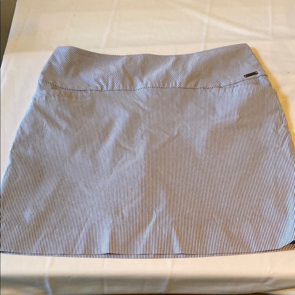 S.C.&Co Blue Striped Skort